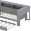 Lit plateforme en bois en L avec lit gigogne et tiroir-239497281