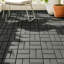 Carreaux de terrasse en plastique emboîtables, 44 paquets de tuiles de terrasse, 12 pouces x 12 pouces imperméables pour une utilisation tout temps, tuiles de terrasse de piscine arrière, gris foncé-124837043