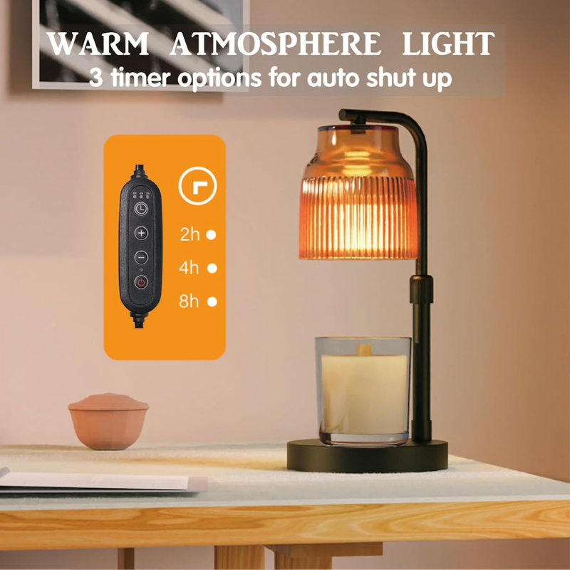 Candle Heating Lamp With Timed Dimmer