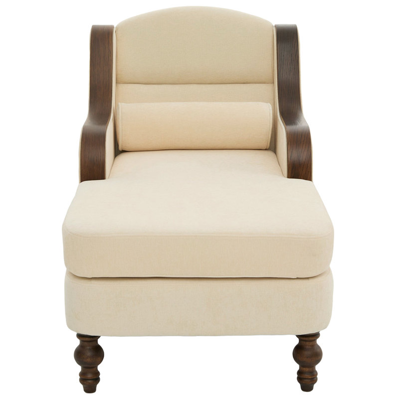 Oversized Chenille Recliner, Beige