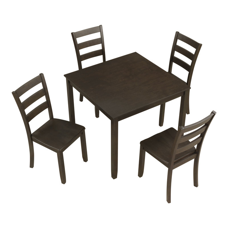 Belknap 5-Piece Square Dining Set, Light Brown
