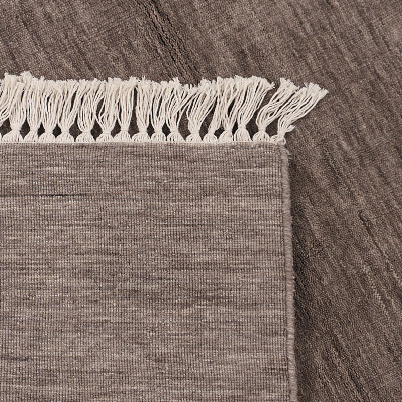 Muddy Area Rug in Brown/White, Rectangle 10' x 14'