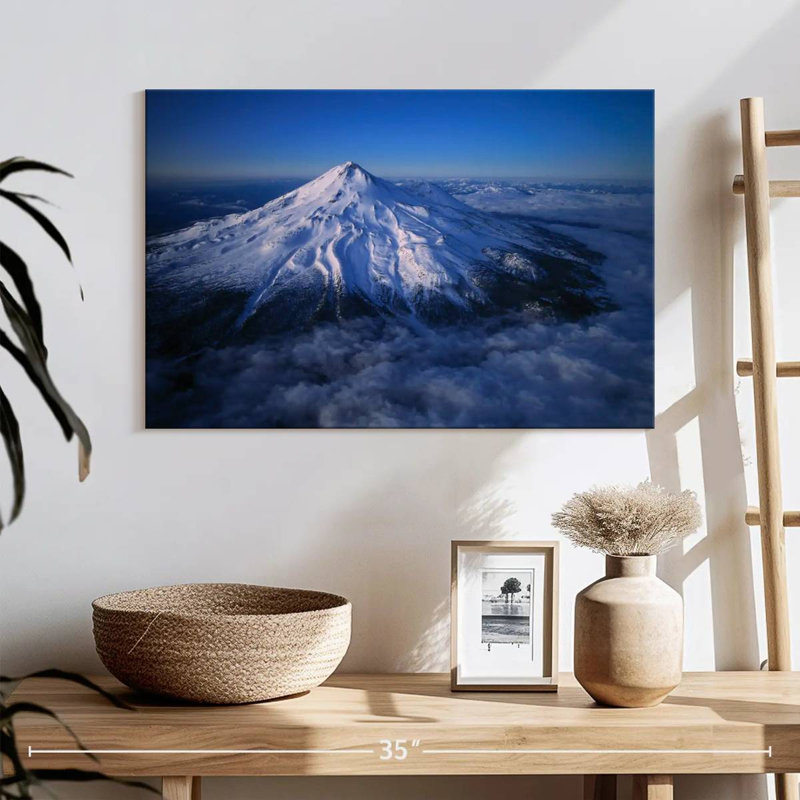 Mont Shasta enneigé Alvord, H 16 po x l 24 po