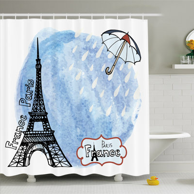 Gardena Shower Curtain with Hooks Included