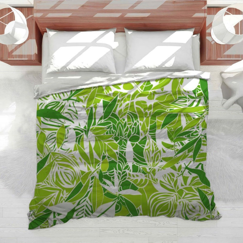 Classic Foliage Bedding Cool Pattern Comforter Elegant, Queen Comforter