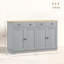 Buffet avec tiroirs de rangement, buffet de style nordique, tablettes réglables pour votre maison-129037603