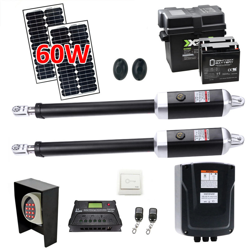 Heavy-Duty Dual Swing Wireless Gate Opener Kit
