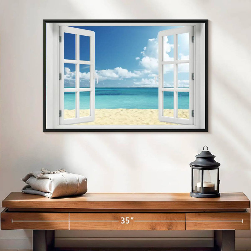 Window To Remote Gillard, 17" H x 25" W