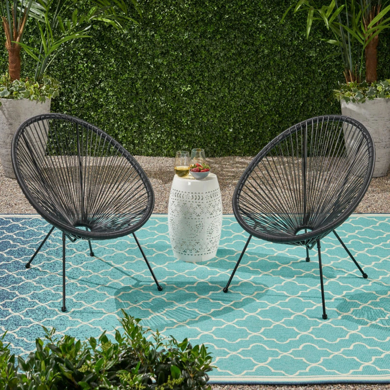 Chaise Anson (ensemble de 2), Noir