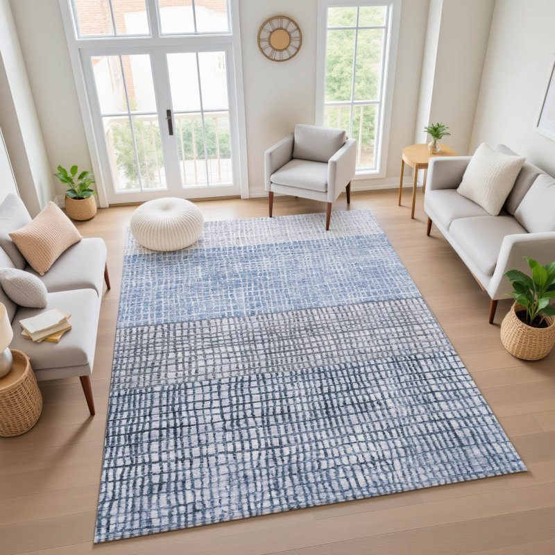 Premium Machine Washable Monnier AMF1831 Geometric Rug, Rectangle 10' x 14'