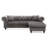 Glory Furniture Nola Velvet Reversible Chaise Sectional-1393727337