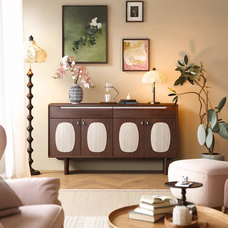 Buffet de style moderne et minimaliste, H 32,3 po x l 47,2 po x P 15,7 po