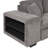 Upholstered L-Shaped Sectional Reversible