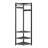 71 inch Gray Corner Hallway Coat Rack 6 Double Hooks Shoe Storage Shelves Freestanding Column Stand-1229075610