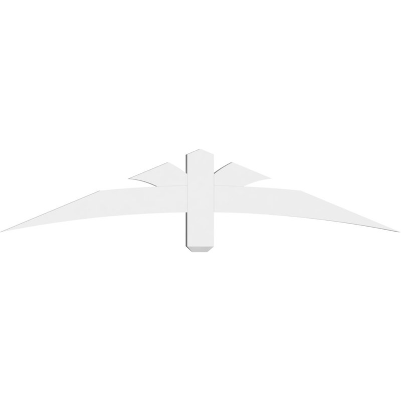 Support pour pignon Davenport, H 12,5 po x l 60 po (pas: 5/12), P 2 po x F 4 po, PVC