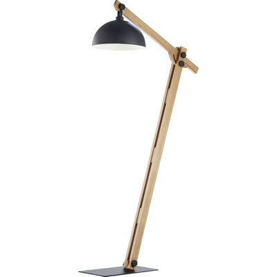 Pippen 180cm Black Reading Floor Lamp