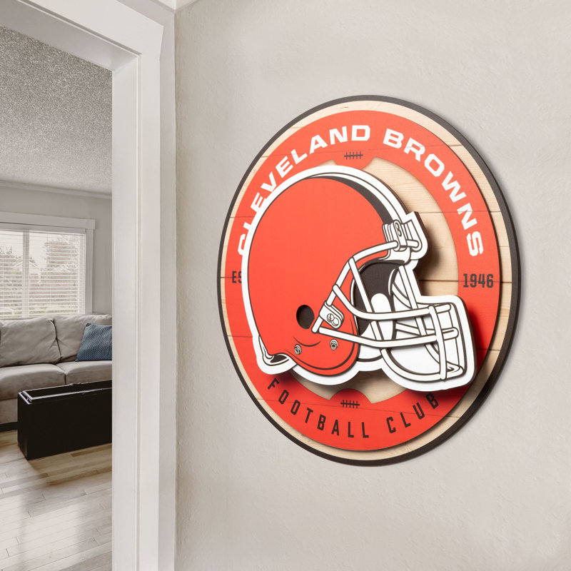NFL Cleveland Browns 3DX Circle Wall Art