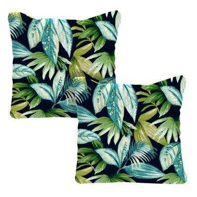 24" x 24" Tufted Outdoor Chair Back Cushion with Button (Set of 2)