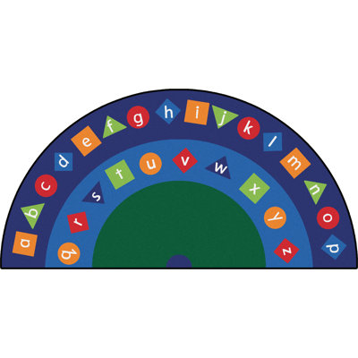Half-circle Machine Tufted Nylon Rug