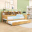 Lit de jour avec couchette, tablettes de rangement et bureau d'étude-617255538-617255539