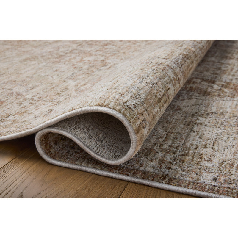 Loloi Kahmel Natural / Clay Area Rug, Rectangle 11'6" x 15'6"