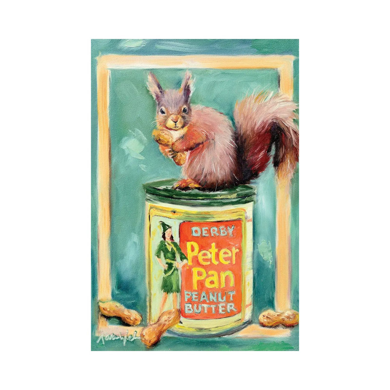 Nuts About You 1 Piece Wrapped Canvas Painting, 20.32 cm H x 30.48 cm W