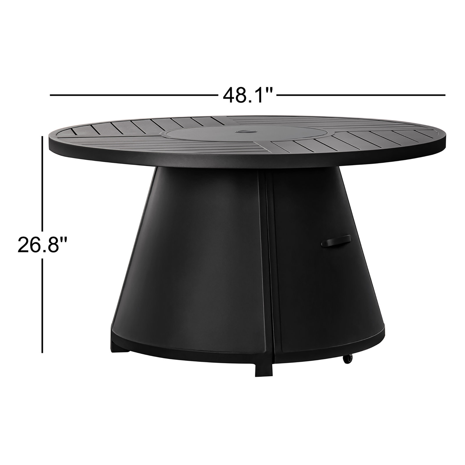 Everlee Round Fire Pit Table