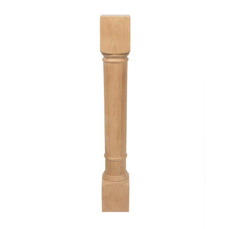 Pieds pour îlot de colonne Behre, Cerisier, H 35,25 po x l 5 po x P 5 po