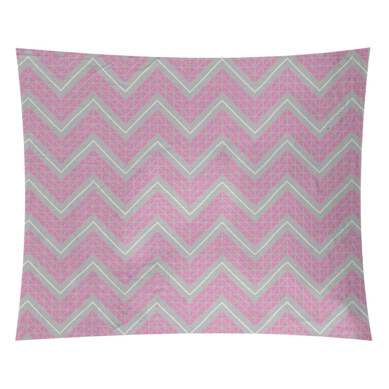 Tapisserie Stephenie, H 27,5 po x l 37,5 po, Rose / Gris