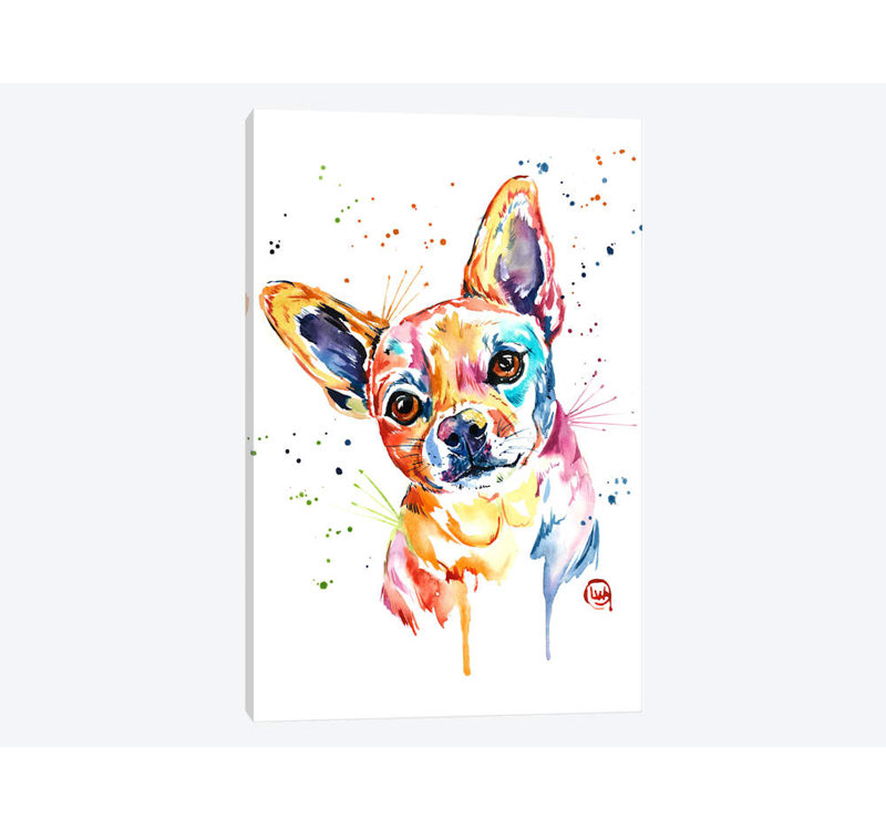 « tucker », impression sur toile tendue, H 12 po x l 8 po x P 0,75 po, Pas de tapis, Toile tendue