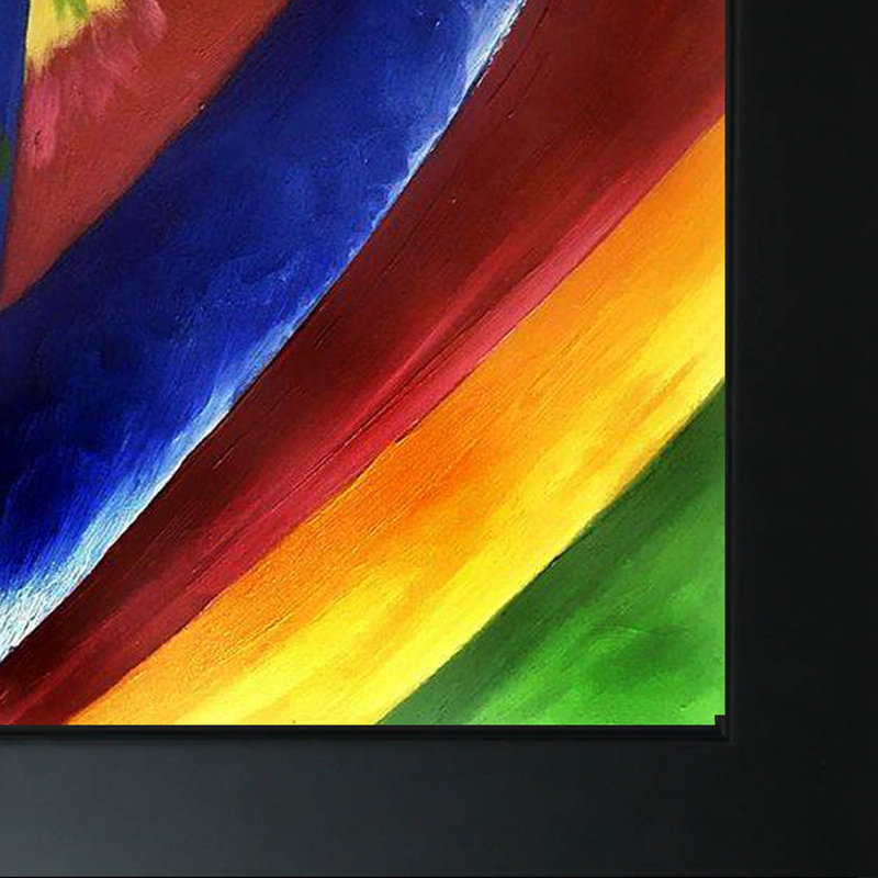 « color etudes with technical explication » par wassily kandinsky,-image image sur toile, Noir
