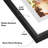 Rickesha Floating Aluminum & Plexiglass Picture Frame - Black-97777454