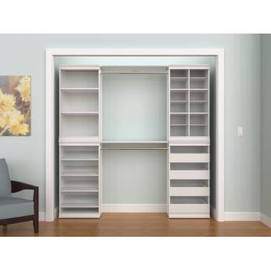 Aubree 47 W Closet System Dotted Line Finish: Walnut