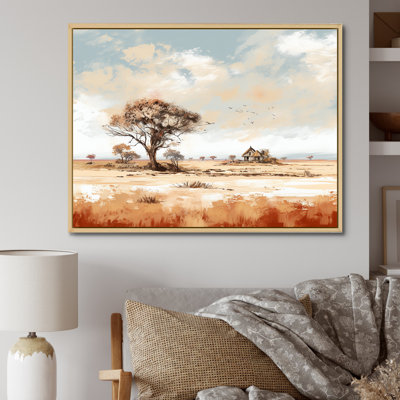 Paysage africain sauvage sur toile