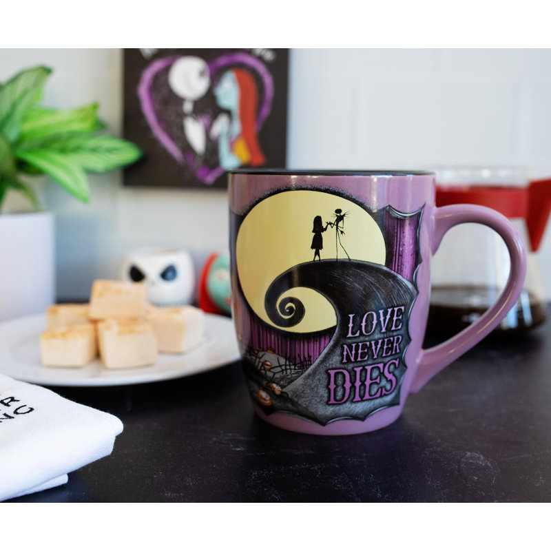 Tasse en céramique Disney «Le cauchemar avant Noël» «Love Never Dies» | 25 onces