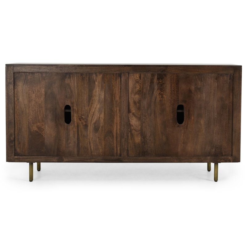 Abshire 72'' Dark Brown Mango Wood Sideboard