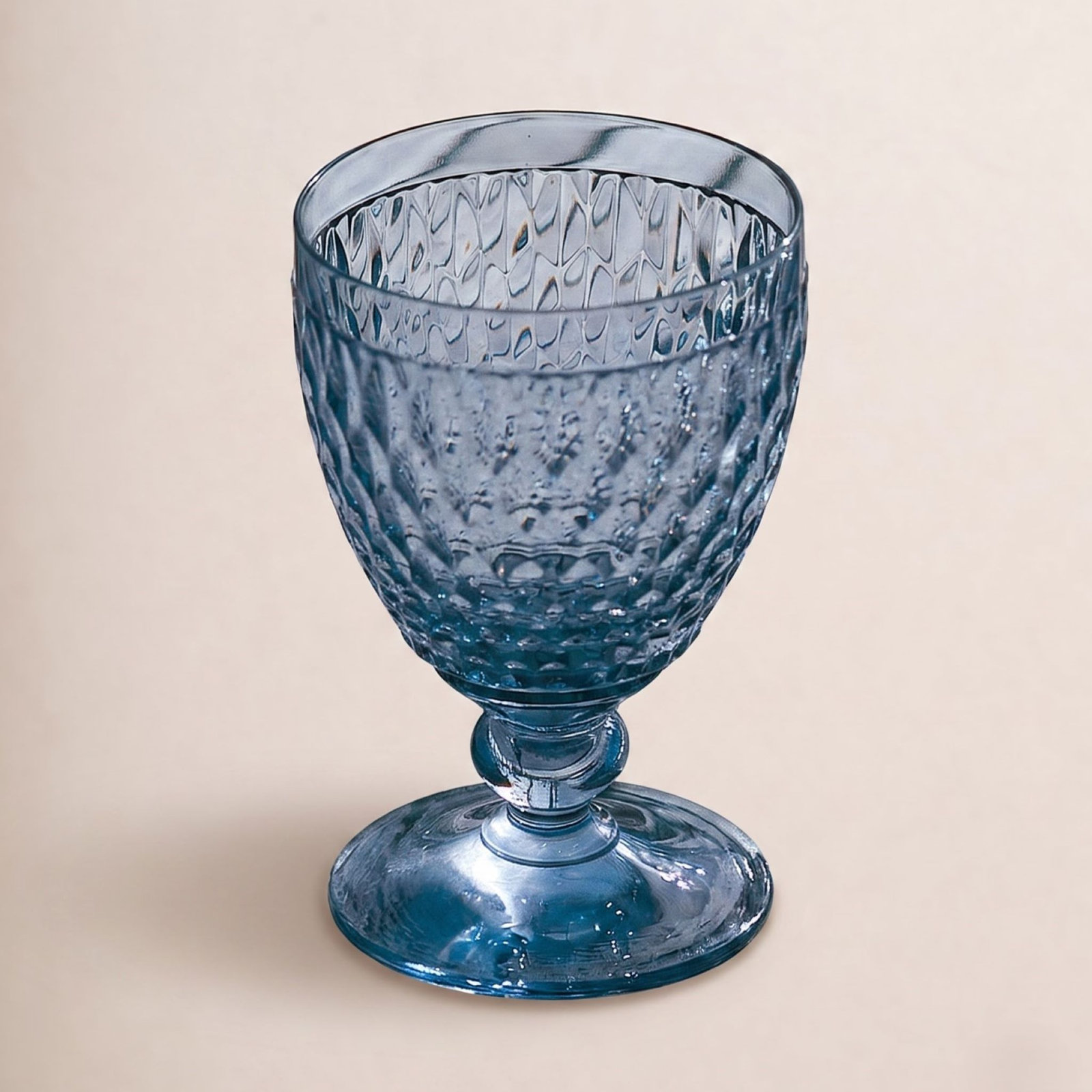 Boston Crystal Whiskey Glass, Blue