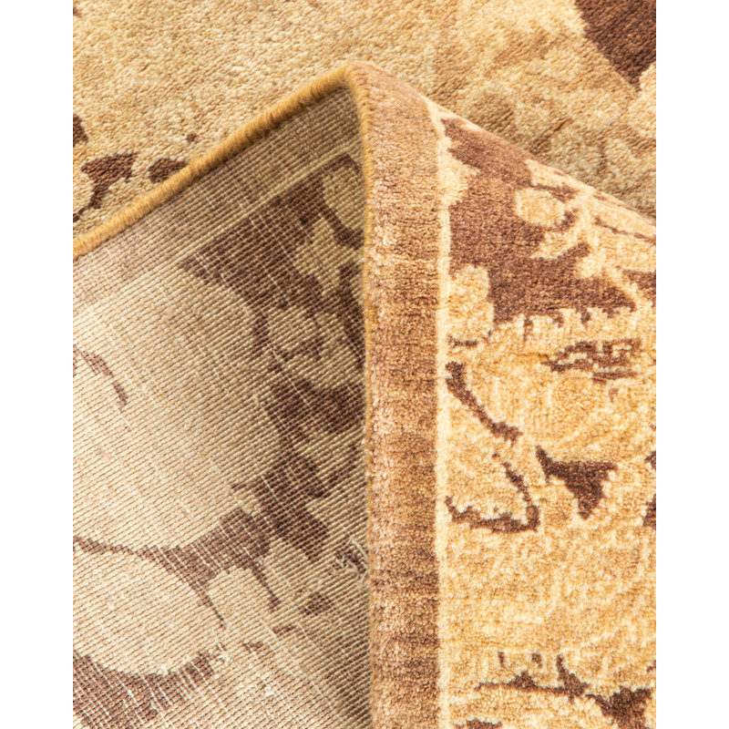 One-of-a-Kind 2'8" X 11'9" 2010s Runner Wool Area Rug Brown