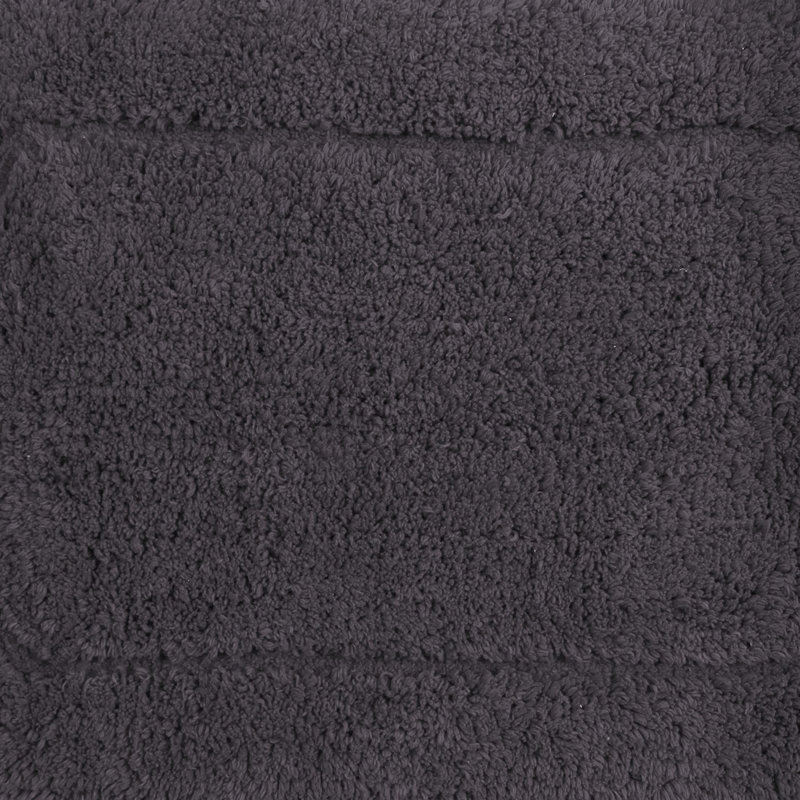 Athyrium Cotton 5 Piece Bath Mats Set, Quick Dry, Machine Washable, Absorbent, Gray