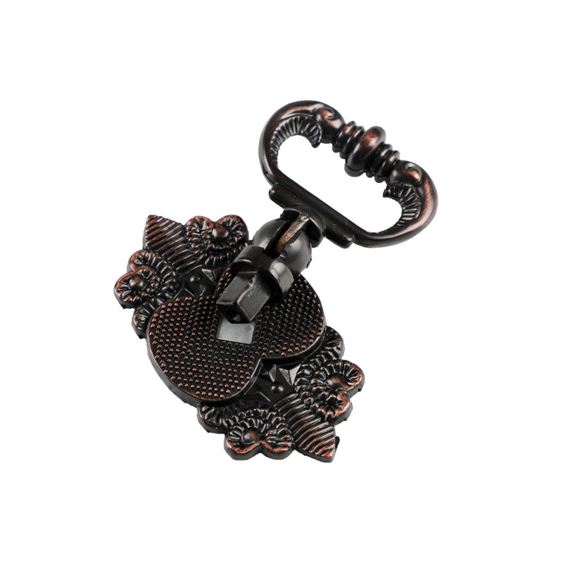 Poignée anneau Utopia Alley Vallia - Poignées décoratives pour armoires et tiroirs - Quincaillerie d'armoire rétro avec fini bronze huilé à la main - Poignées de tiroir en métal 2,6 po (ensemble de 25)