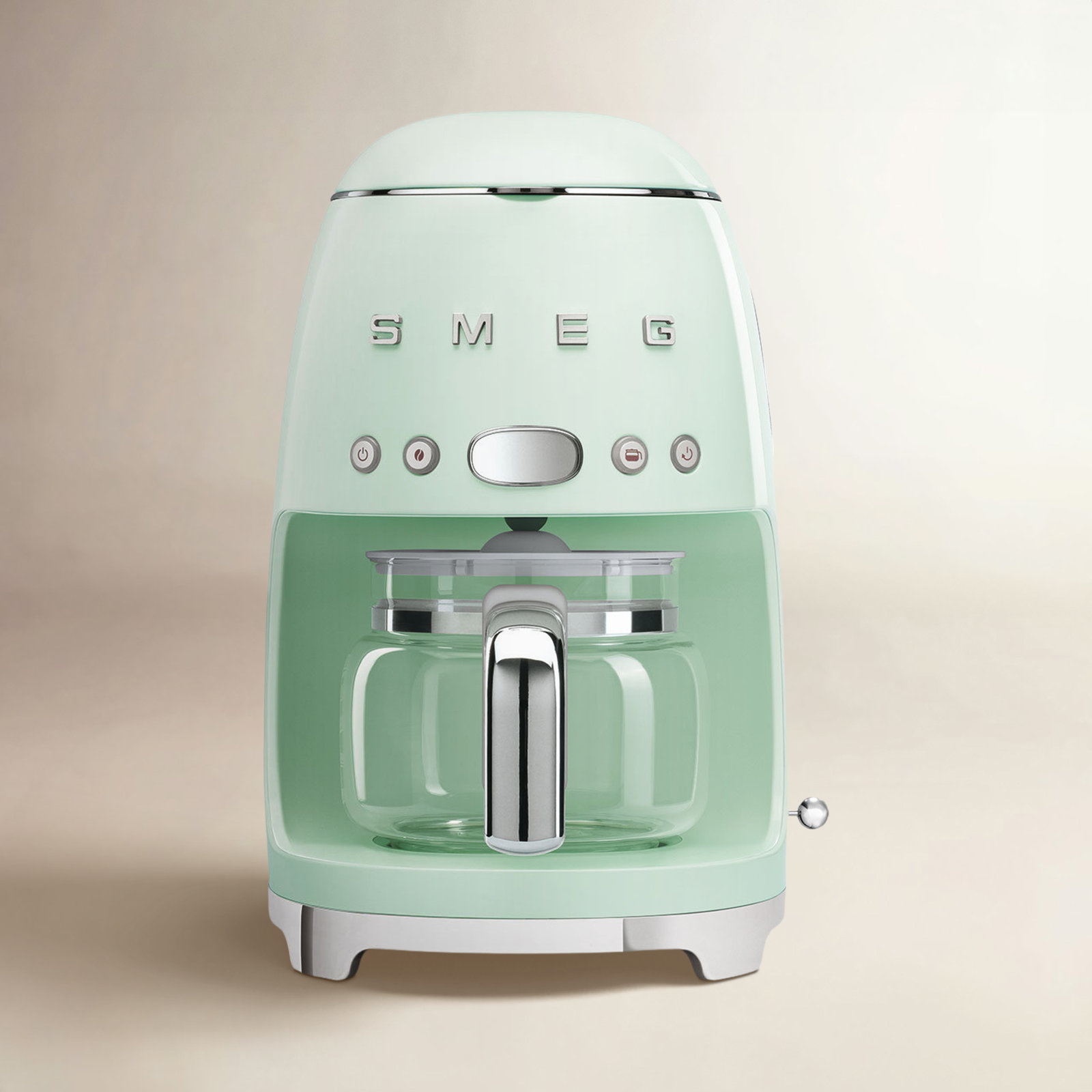 SMEG 50's Retro 10-Cup Drip Coffee Machine, Pastel Green