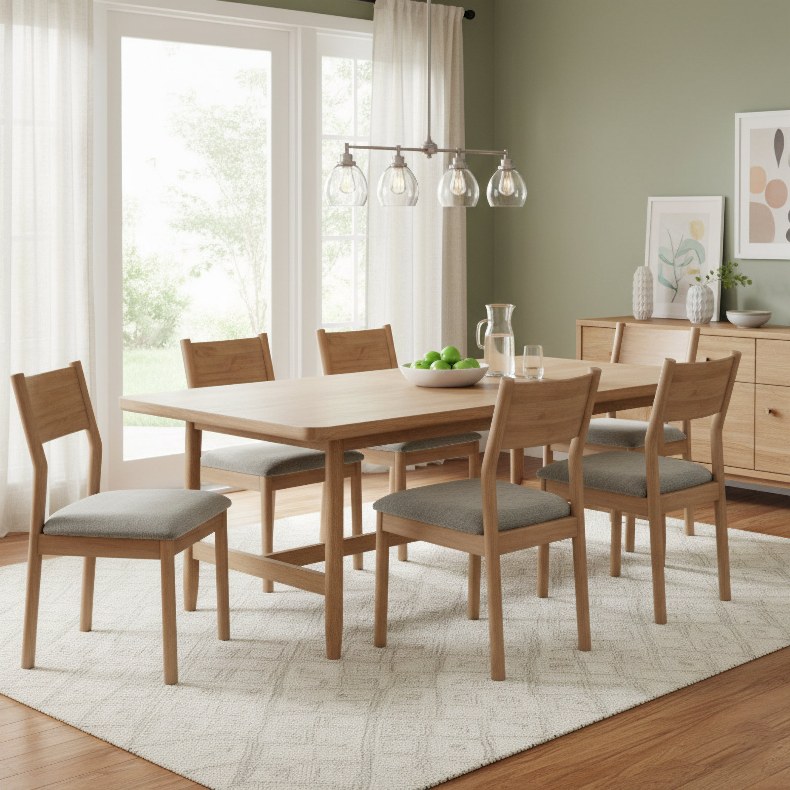 Covarrubias Upholstered Dining Chair, Sand