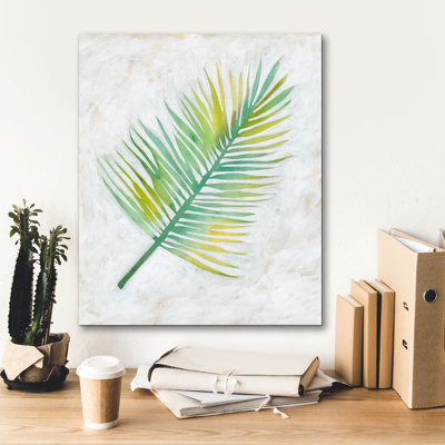  «Ocean Side Palms 4» par Chariklia Zarris, art mural sur toile, 20 po x 24 po