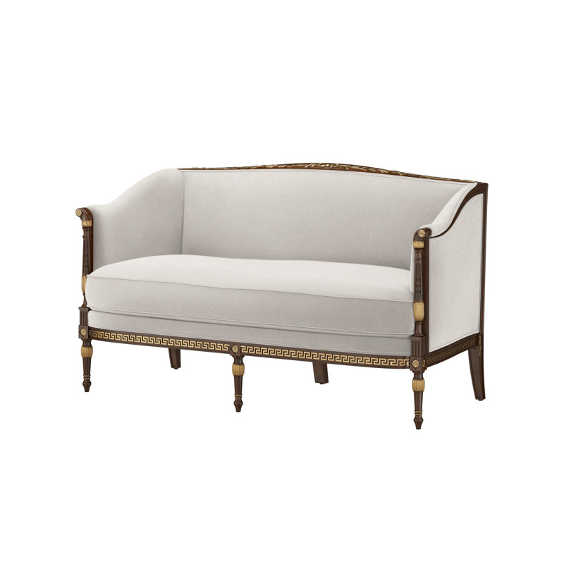 Undulating Loveseat, Fleecy Vanilla (Performance fabric)
