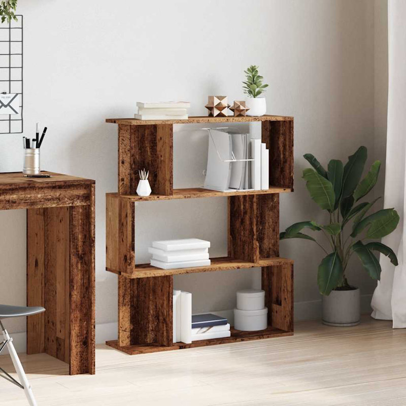 Bijander 96cm H x 80cm W Geometric Bookcase
