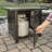 Endless Summer, 30" Square LP Gas Outdoor Fire Pit with Mosaic Slate Tile Mantel