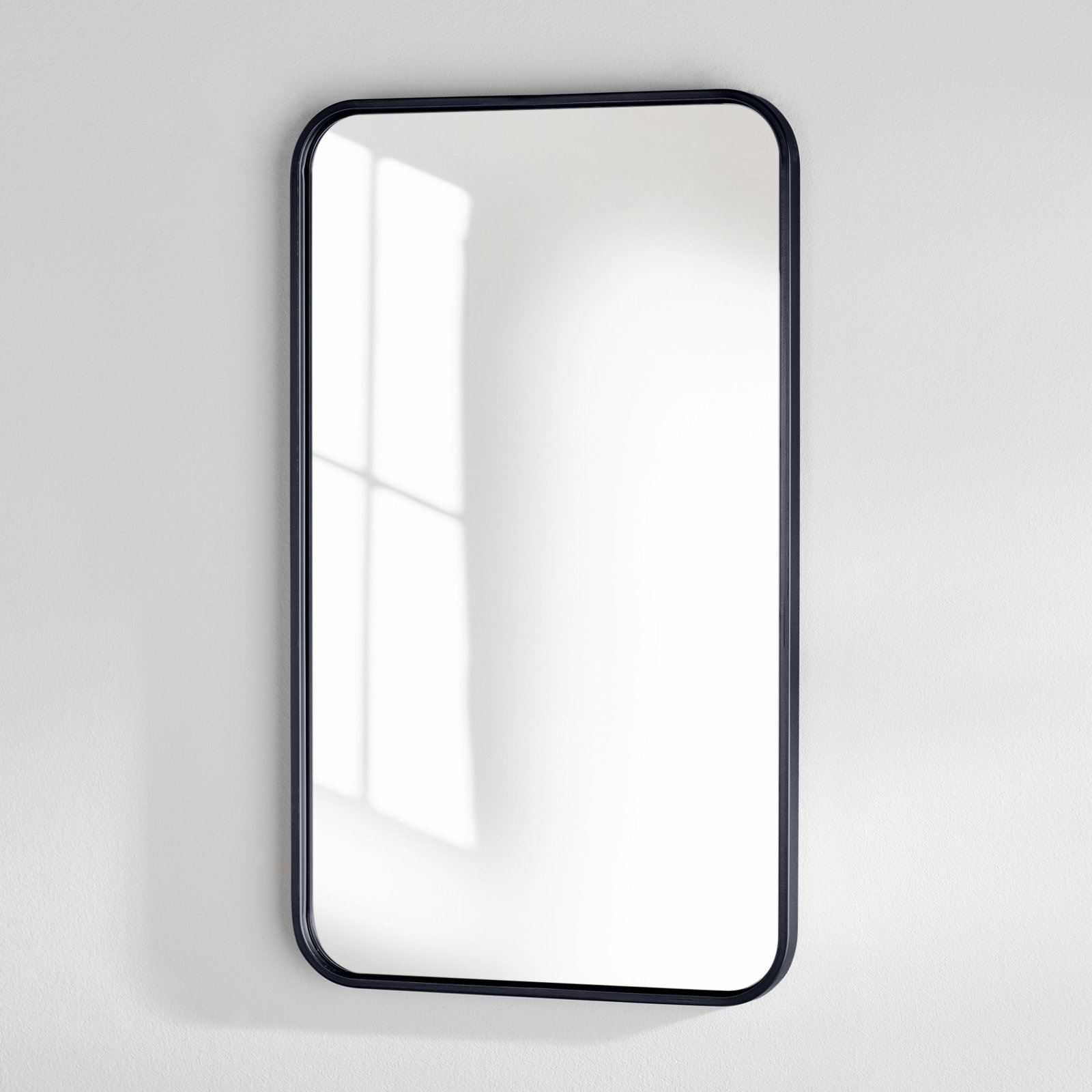 Sabine Accent Mirror, Black, 30" x 18"