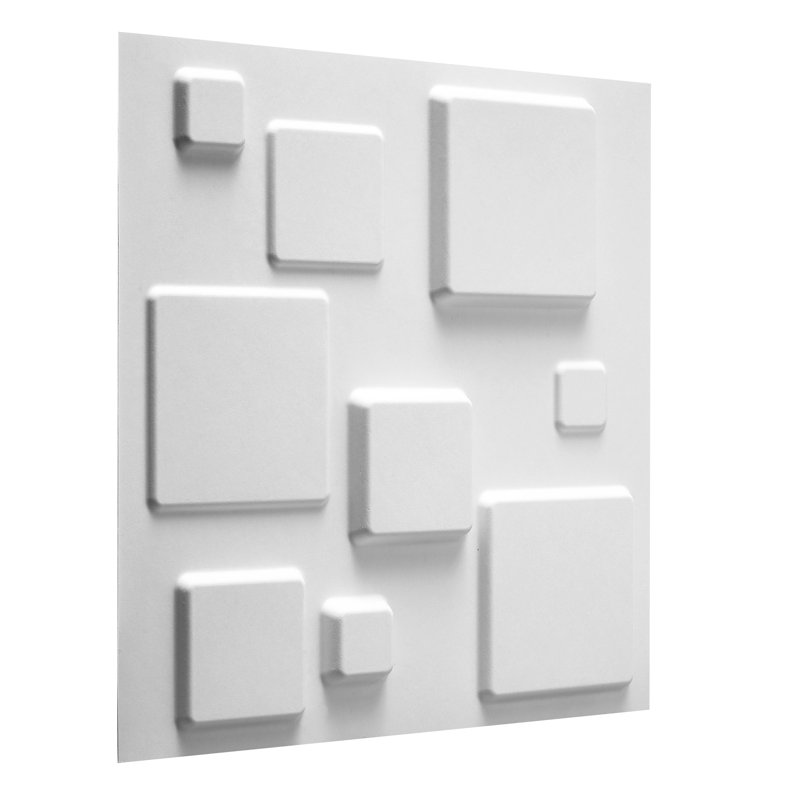 Mulvihill 3D Squares Embossed Wall Panel - 2m x 1.5m
