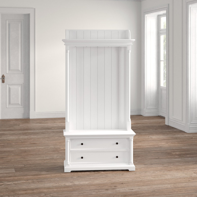 Vivien Hall Tree 39.37'' Wide with Bench