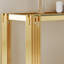 Console supérieure et inférieure en verre trempé à double couche et cadre en acier inoxydable à finition miroir-1346065079-1346065078-1346065074
